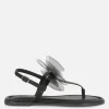 Wide Fit Mesh Bow Sandals