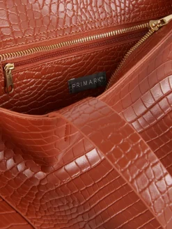 XL Mock Croc Shopper
