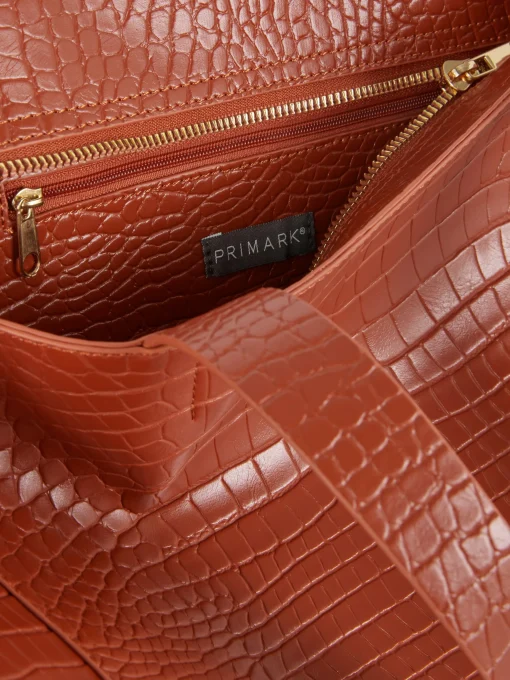 XL Mock Croc Shopper